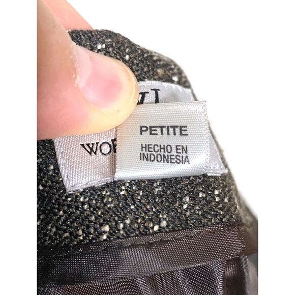 Worthington Brown Skirt Womens 10P 10 Petite Acrylic Blend Career Modest - Picture 7 of 9